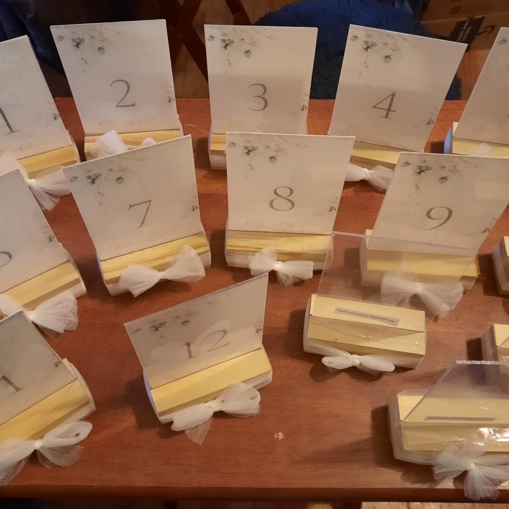 Table numbers